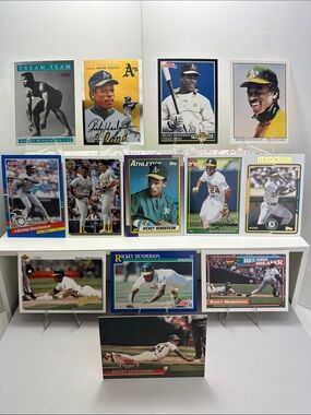 Ricky Henderson Oakland A’s lot of 13